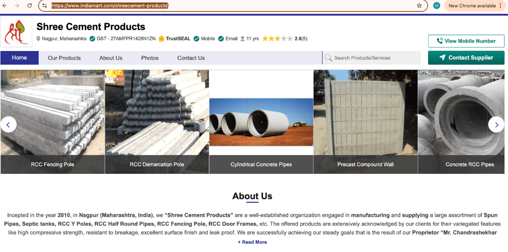 Comprehensive site overview of our infrastructure